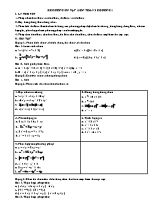 Đề cương ôn tập môn Toán học 8 - Chương I